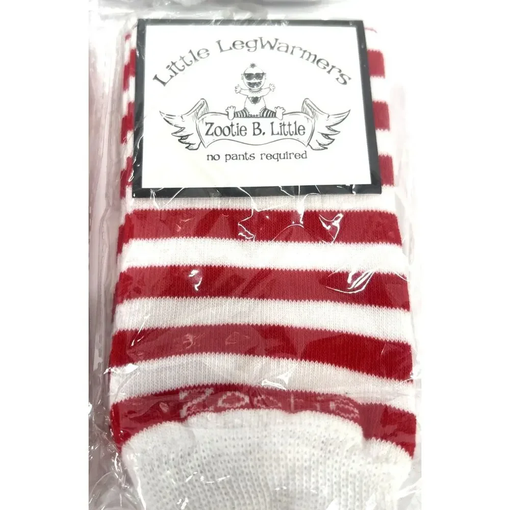 Zootie B. Little Leg Warmers Baby & Toddler Lot of 4 NEW Black White Red